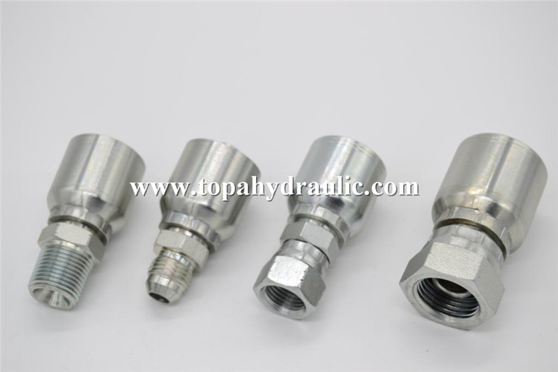 different types premade hydraulic fittings hose