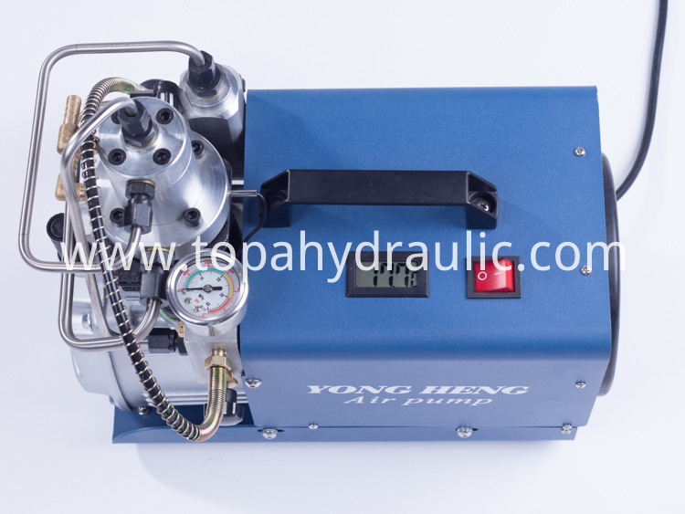 High pressure portable automatic shut off air compressor