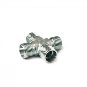 Xc 5/8 3/8 Inch 1/4″ 12 To Metric Hydraulic Adapters Cross Pipe Fitting