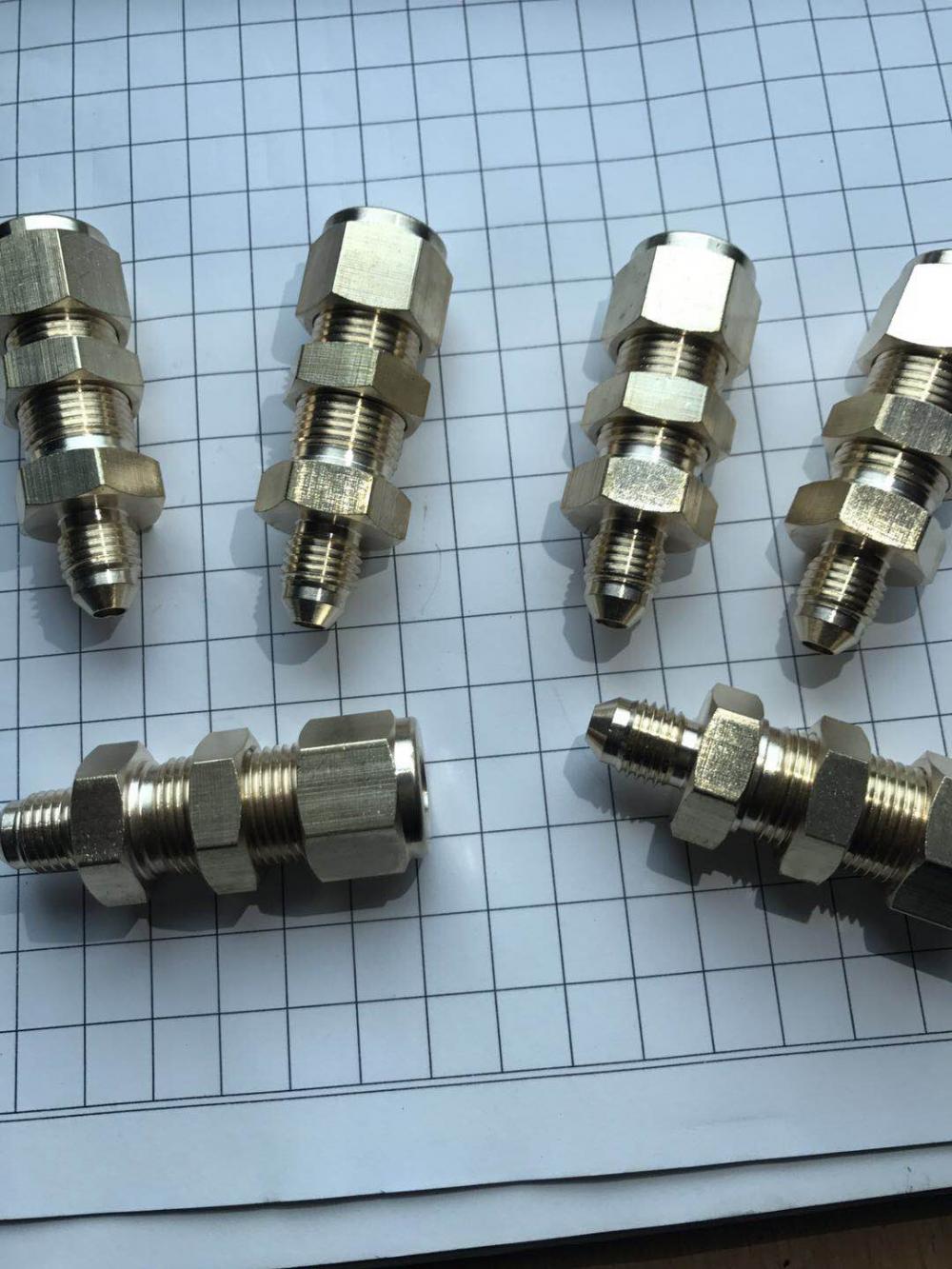 Hydraulic hose barb gates metric weatherhead brass fittings