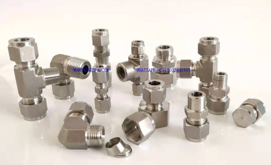 stainless fittings copper ferrule connector