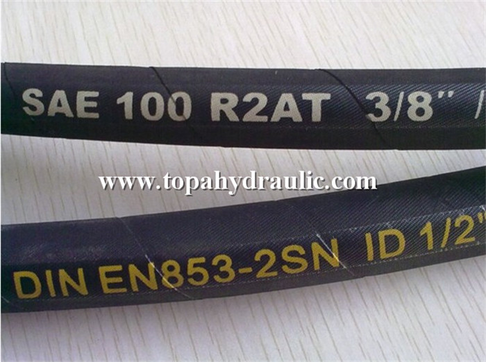 Factory Cheap Hot Sae 100r2at - aeroquip hydraulic high temperature 2 inch rubber hose –  Topa