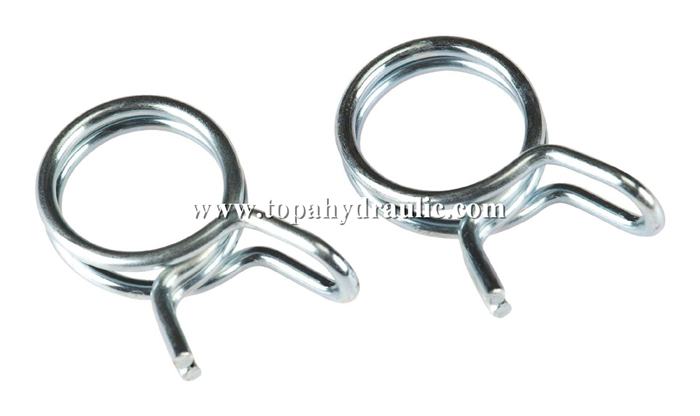 Spring hydraulic stainless steel release hose clips