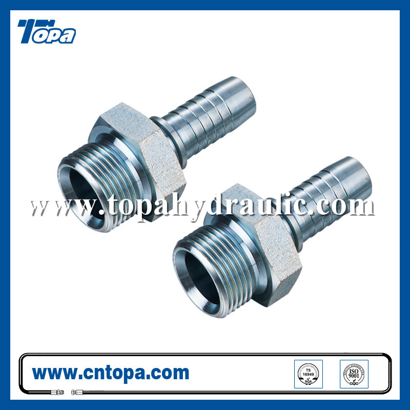 Hydraulic coupling faucet to hose adapter parker fittings