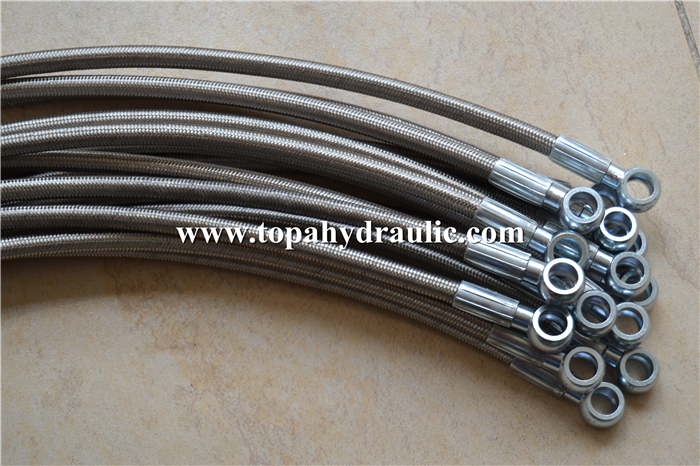 fuel ptfe flexible stainless steel braided hoses