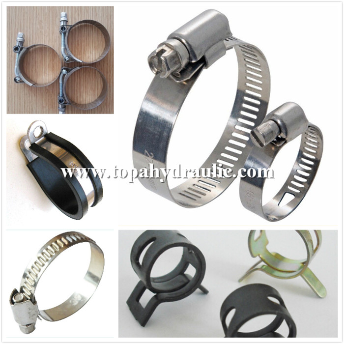 Metal circular wide spring hose clamps