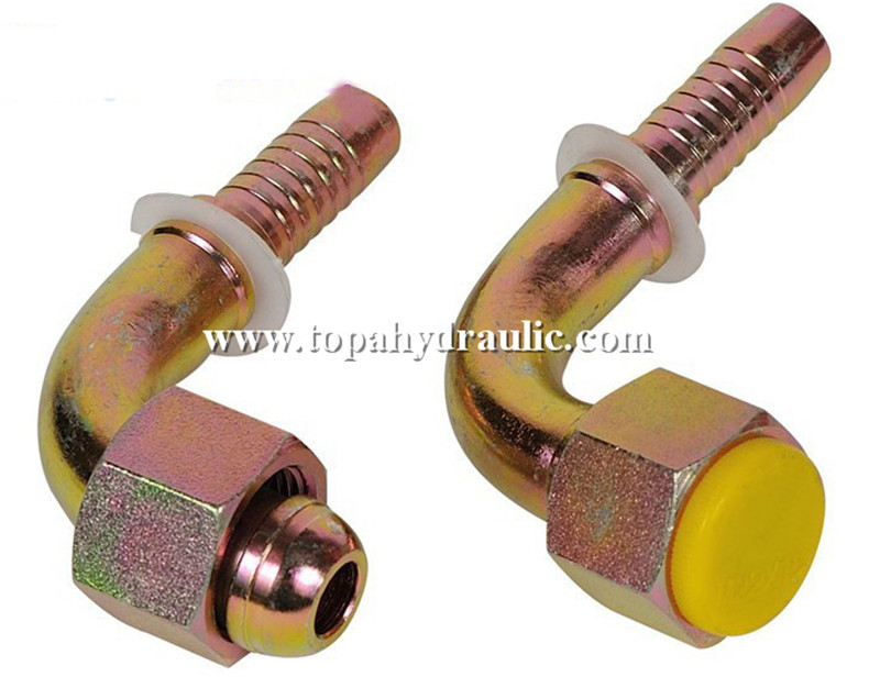 Carbon steel hose hydraulic oil metric crimp fittings