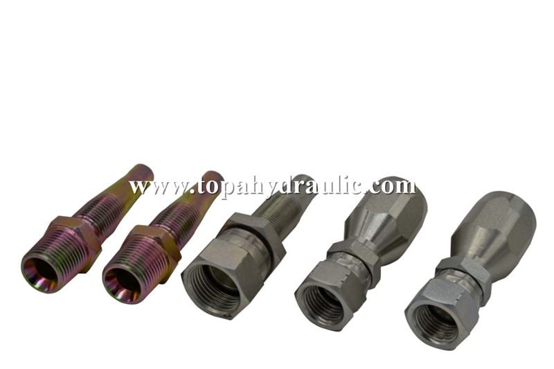 Stainless steel reusable hydraulic hose fittings