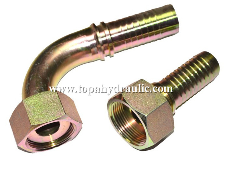Hose connectors metric flat faced hydraulic fittings