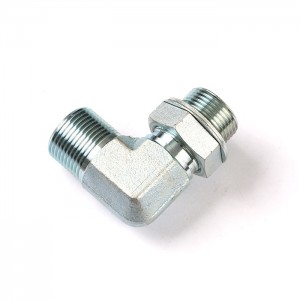 1B9 Bsp Male Hydraulic Connectors To 3/4″ Stainless Steel Bsp 90°Hose Adapters