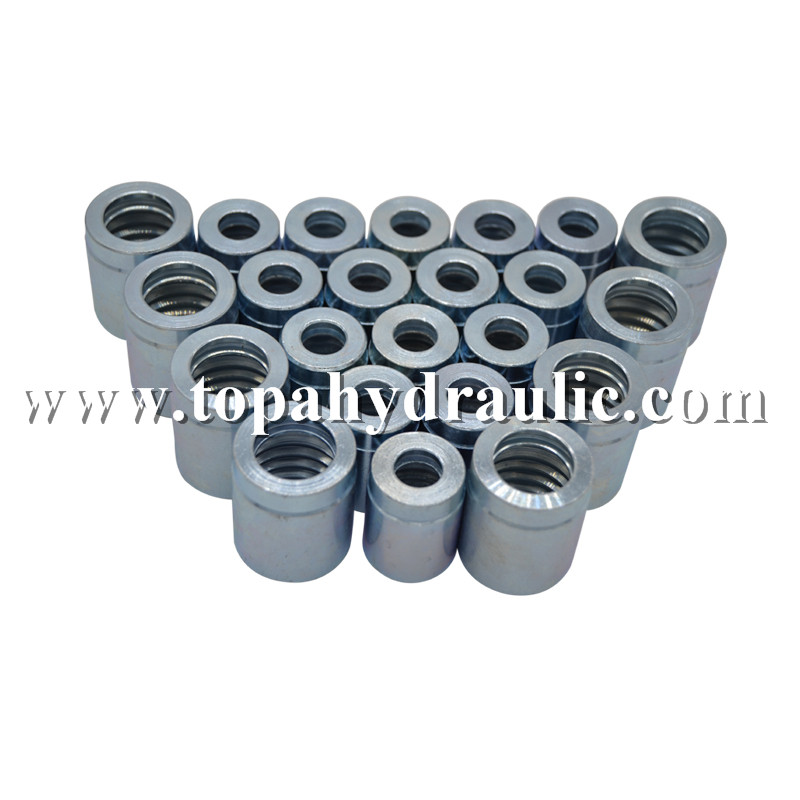 Hydraulic hose stainless steel brass ferrule connectors