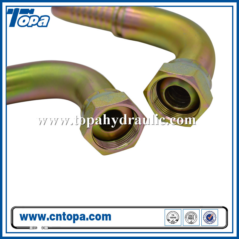 20291 Elbow 90 Degree Carbon Steel And Zincing Metric Hose Fittings
