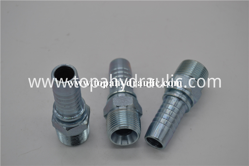 pilot operated threaded reusable hydraulic fittings