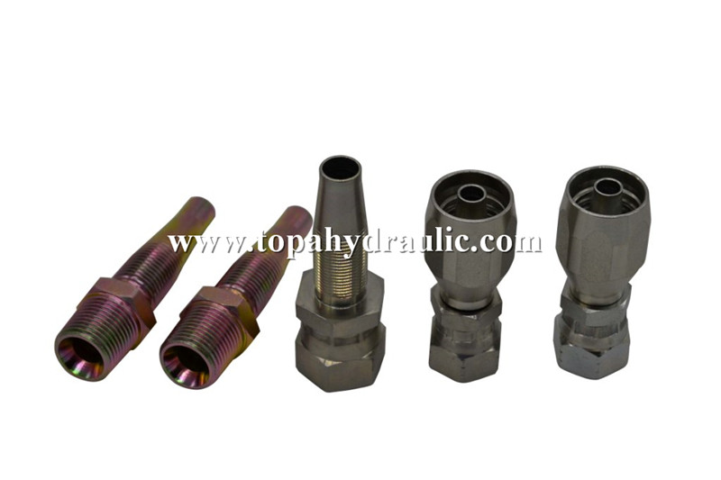 Stainless steel reusable hydraulic hose fittings