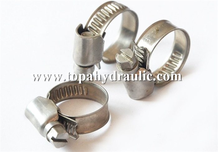 stainless steel types of hose heavy duty clamp