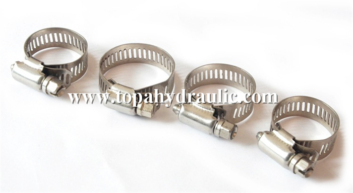 Tube stainless steel band small hose worm clamp