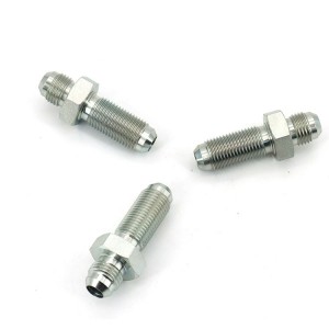 Bulkhead Straight Polished Brass Fuel Dot Fittings Copper Connectors JIC Black Pipe Fitting