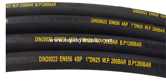 reinforced custom printed epdm rubber hose