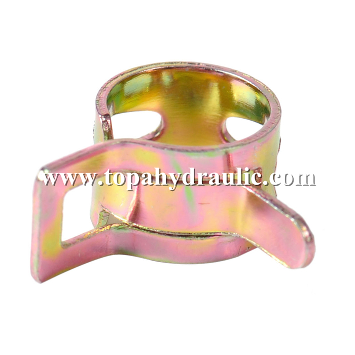 Spring hydraulic stainless steel release hose clips