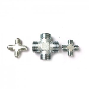 AJ Male Jic 7/8″ All Series Hydraulic Braided Hose Adapters Pipe Fittings Tee