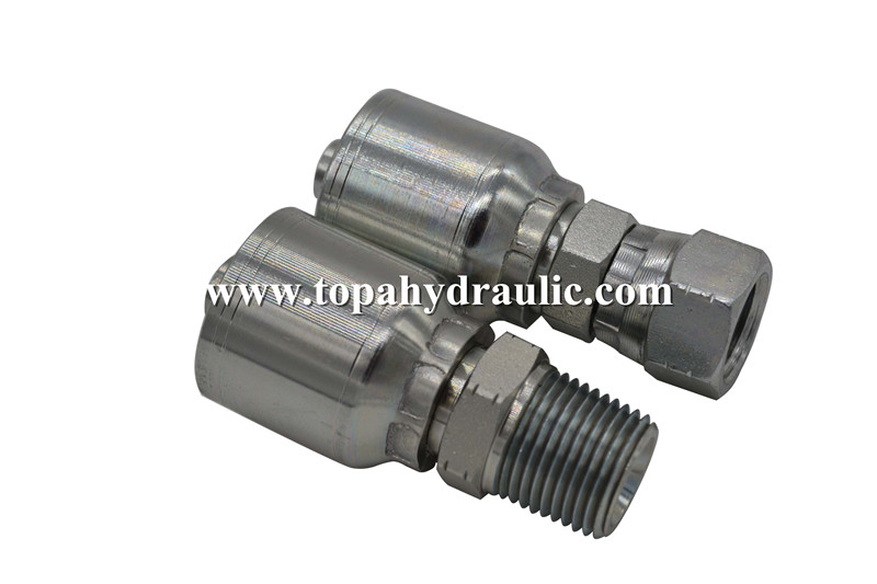 Reusable stainless steel hydraulic hose fittings for hydraulic hose