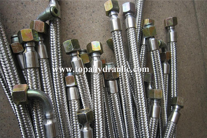 fuel ptfe flexible stainless steel braided hoses