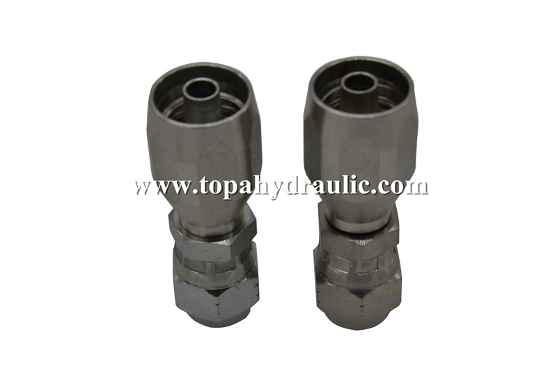 Reusable stainless steel hydraulic hose fittings for hydraulic hose