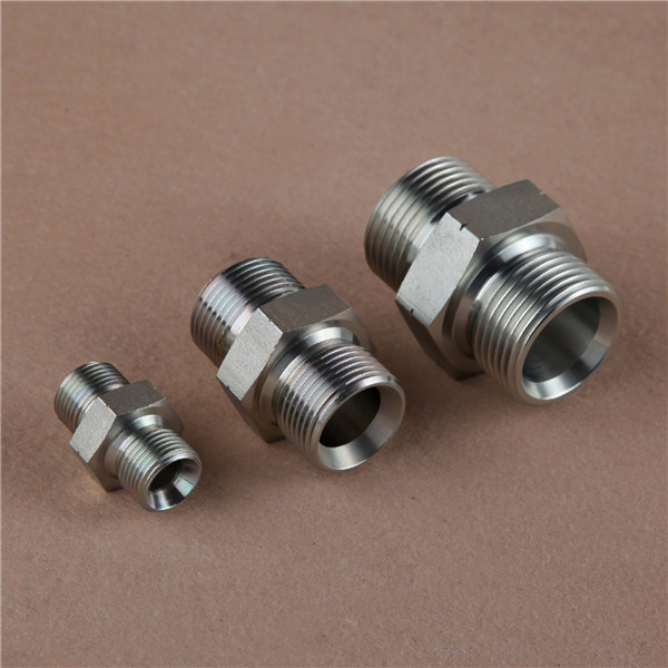 Brass hydraulic hose to hose pipe connectors