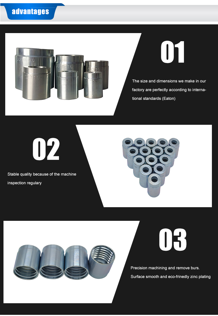 ferrule for manifold gage hoses