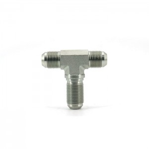 2605 male thread high pressure hydraulic pipe fitting stainless steel tee