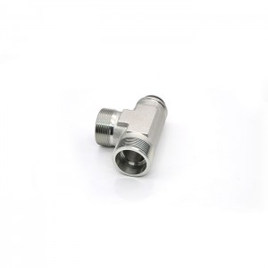 CC CD Stainless Steel 24 Cone Seal Equal Hydraulic Hose Fitting Adapter Tees