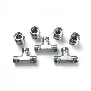 Carbon Steel Tube Metric Orb Fittings Male To Male Hydraulic Adapters