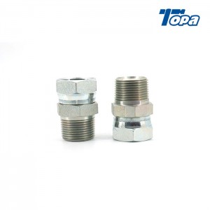 1404 2NU Pump Spline Hydraulic Hose Fittings Connector Npsm To Npt Adapters