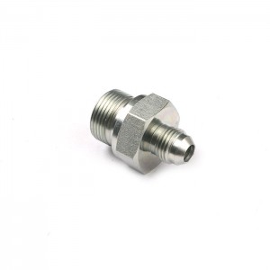 1JM 2inch  Hydraulics Jic To Metric Male Straight Zinc Galvanized Hydraulic Adapter