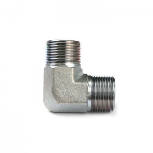 Carbon Steel Metric Male 24 Degree To 1/4 Bsp Nipple Male Hydraulic Hose Fitting