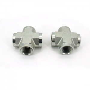 5652 Best Selling Hydraulic Union Tee Npt Cross Pipe Fitting