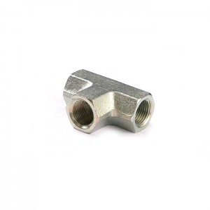 Gt-pk Bsp Metric Female Straight Fitting Equal Hydraulic Tee Adapter